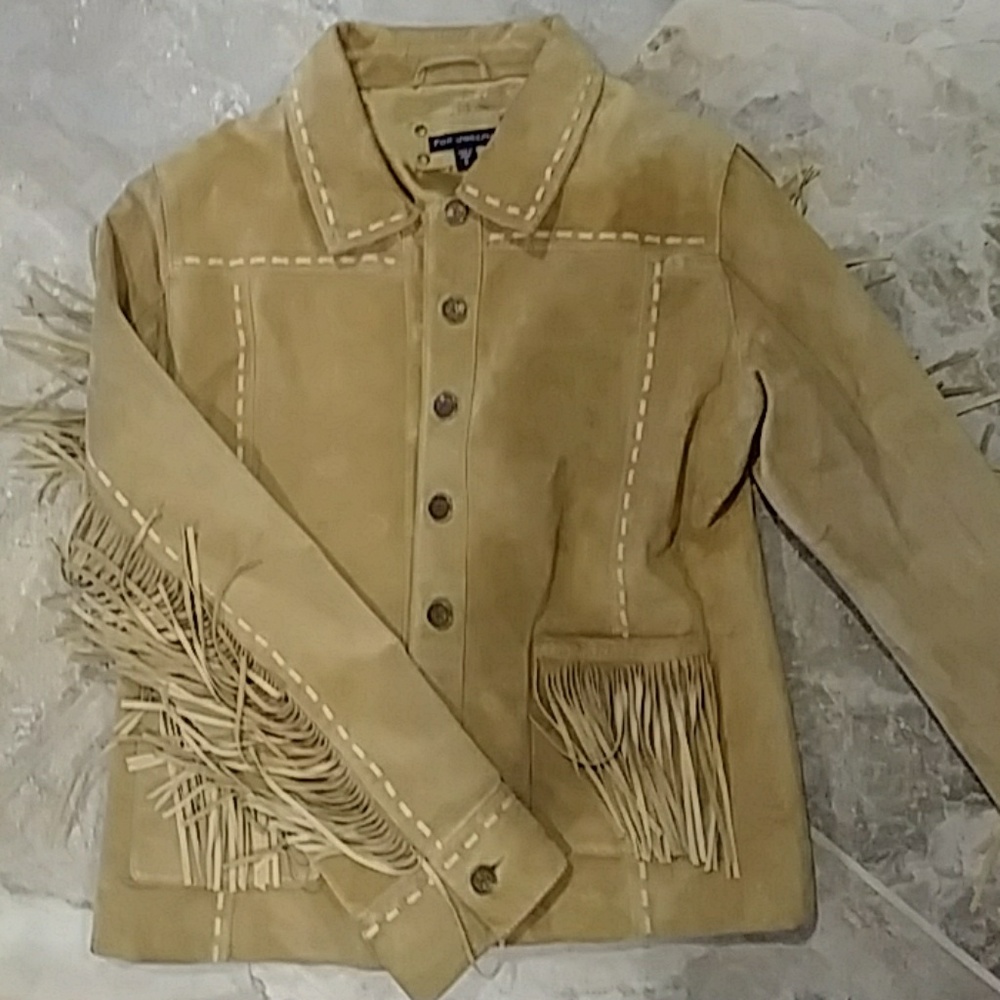 Vintage Fringed Suede Jacket